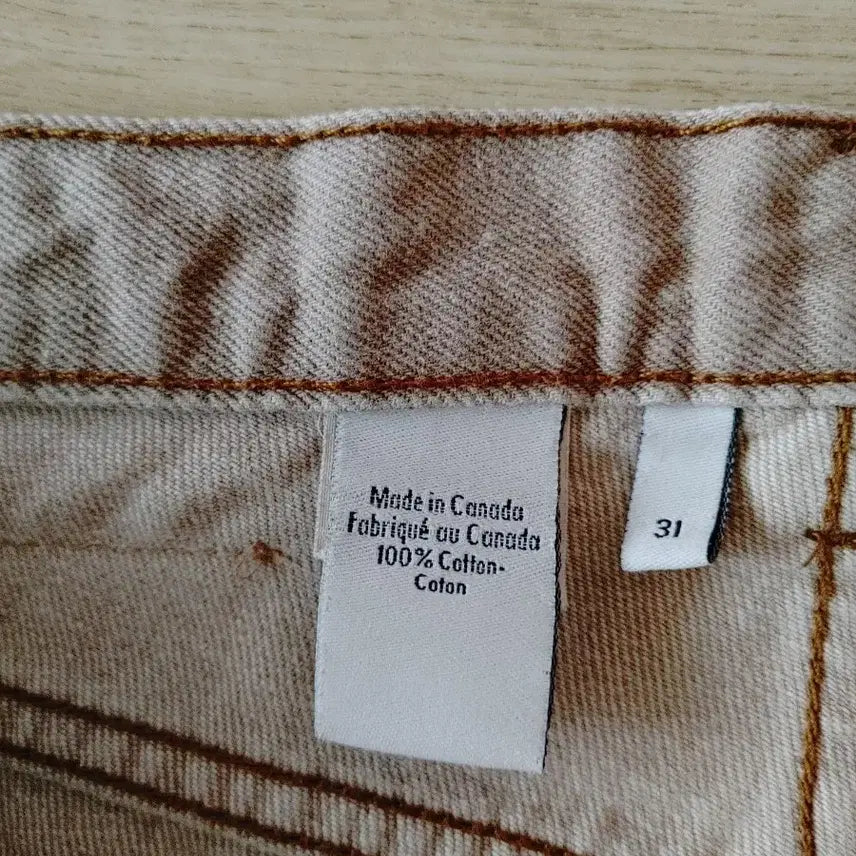 [BUNJANG] Calvin Klein Beige Denim Pants (Size 31) / 캘빈 클라인(Calvin Klein)베이지색  데님 팬츠 (31)