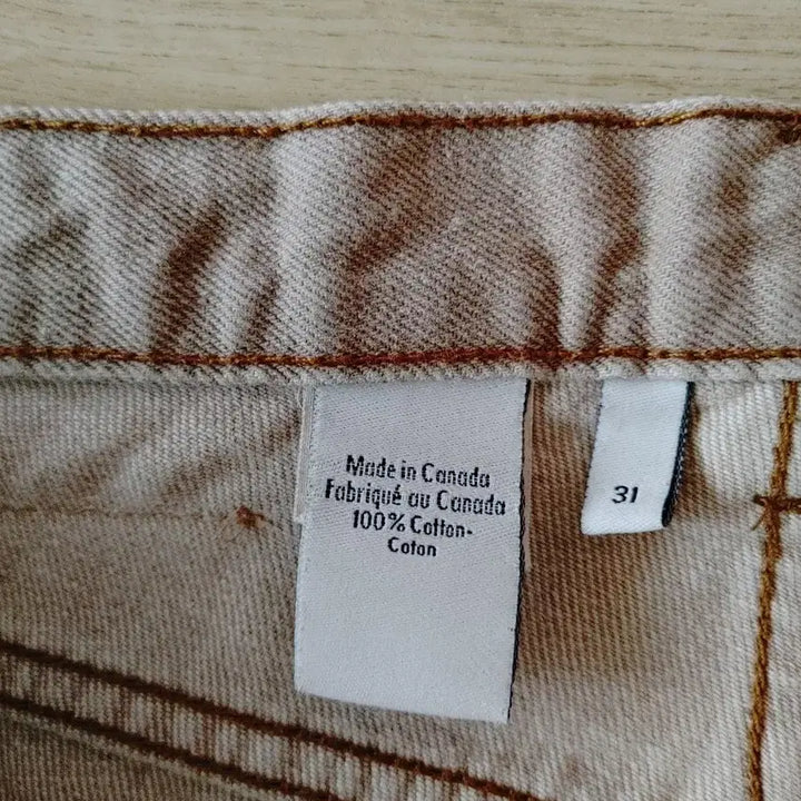 [BUNJANG] Calvin Klein Beige Denim Pants (Size 31) / 캘빈 클라인(Calvin Klein)베이지색  데님 팬츠 (31)