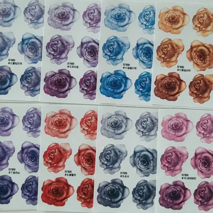 [BUNJANG] Siwol Tokki Mother of Pearl Inlaid Accessory Stickers / 시월토끼 자개화 소품 인스 스티커
