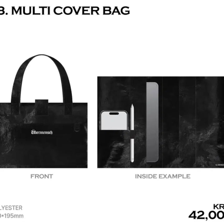 [BUNJANG] GD Wmnsch Multi Cover Bag / GD 위버멘쉬 멀티 커버 백