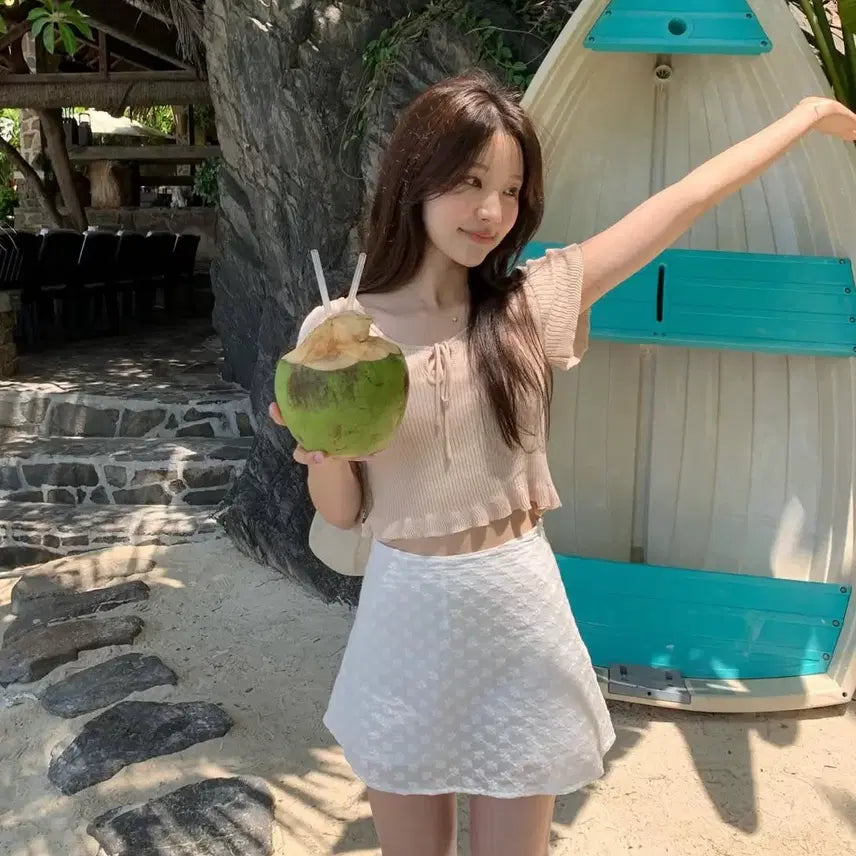 [BUNJANG] LazyShop Knit Top and Skirt Set / 레이지샵 세트 상 하의 판매 마가렛니트 + 스커트