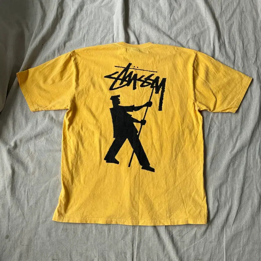 [SOLD OUT] 스투시 피그먼트 페인터 노란색 반팔 XL