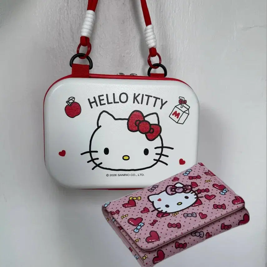 [BUNJANG] Sanrio Hello Kitty Mini Lady Bag Bundle Set / 키티 미니레디백+키티지갑 일괄판매