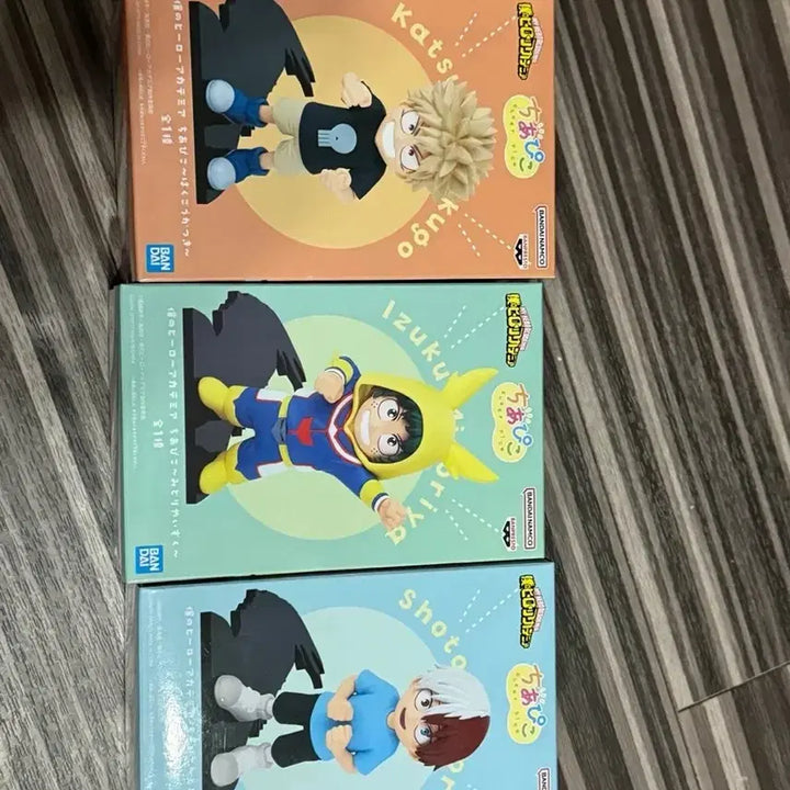 [BUNJANG] My Hero Academia Chibi Plush 3 Types Set (Unsealed) / 히로아카 치아피코 미개봉 3종