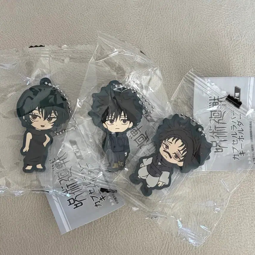 [BUNJANG] Jujutsu Kaisen Cursed Play Rubber Strap Bundle Set - Megumi, Choso, Toji / 3개일괄 주술회전 사멸회유 러버스트랩 메구미 쵸소우 젠인마이 일괄