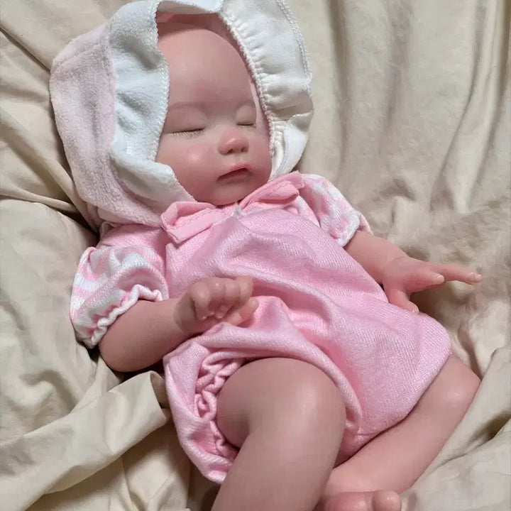 [BUNJANG] Full Silicone Reborn Doll (Drink &amp; Wet Function) - 13 inch / 풀실리콘 리본돌(Drink&amp;Wet 가능)