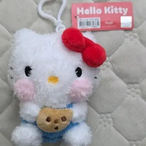 [BUNJANG] Sanrio Hello Kitty Cookie Plush Keychain / [정품] 산리오 쿠키 헬로키티 인형 키링