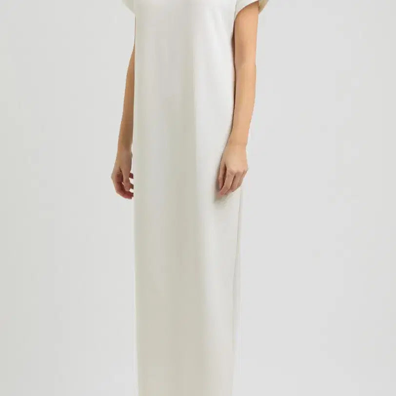 [BUNJANG] KHAITE Verda Midi Silk Dress Ivory / KHAITE 케이트 Verda 미디 아이보리 실키 원피스 새상품