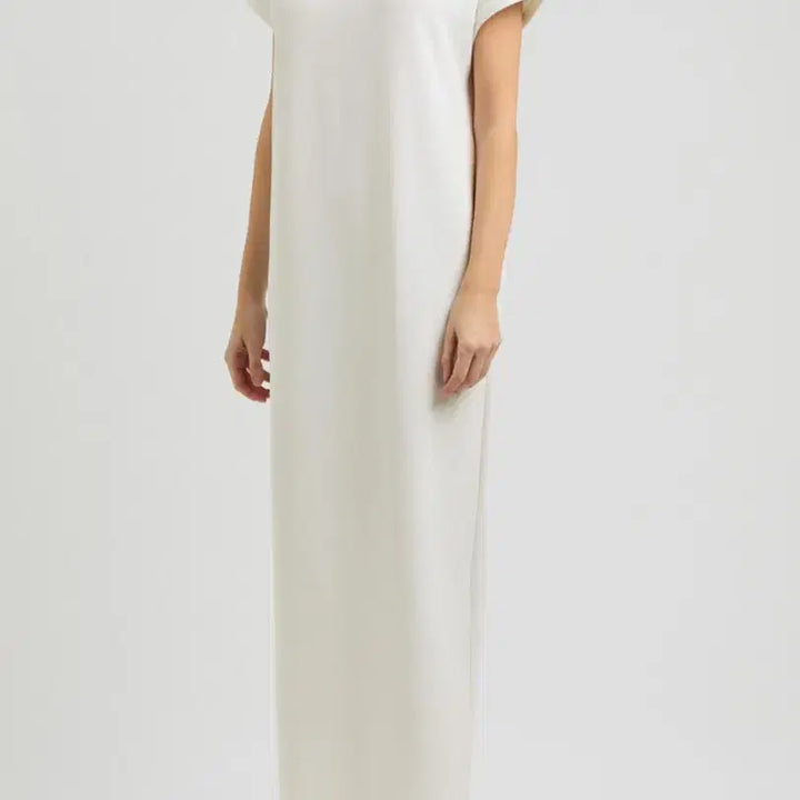 [BUNJANG] KHAITE Verda Midi Silk Dress Ivory / KHAITE 케이트 Verda 미디 아이보리 실키 원피스 새상품