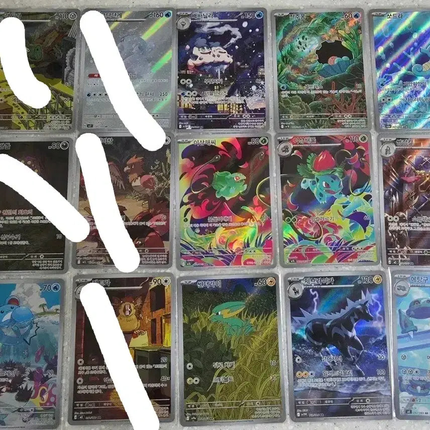 [BUNJANG] Pokemon Cards AR Set / 포켓몬 카드 ar 모음