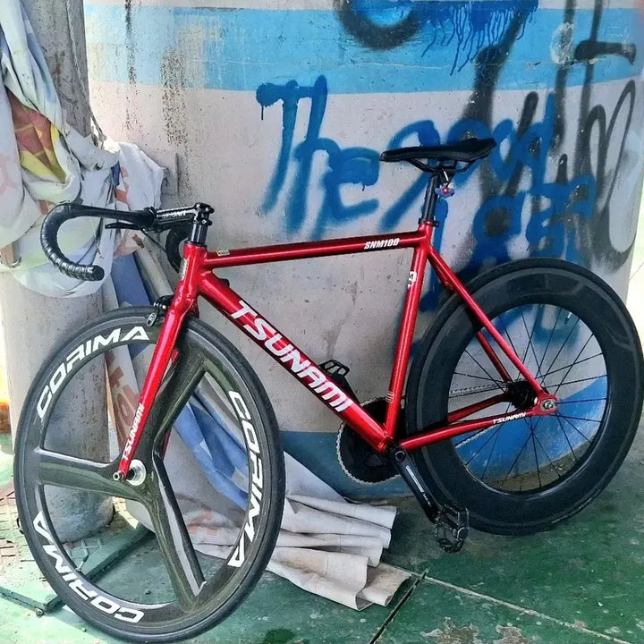 [BUNJANG] Tsunami Road Bike - Red Wine, M (Dokka), Multiple Components / 쓰나미 로드 대차 및 판매 진짜 많이 내렸어요