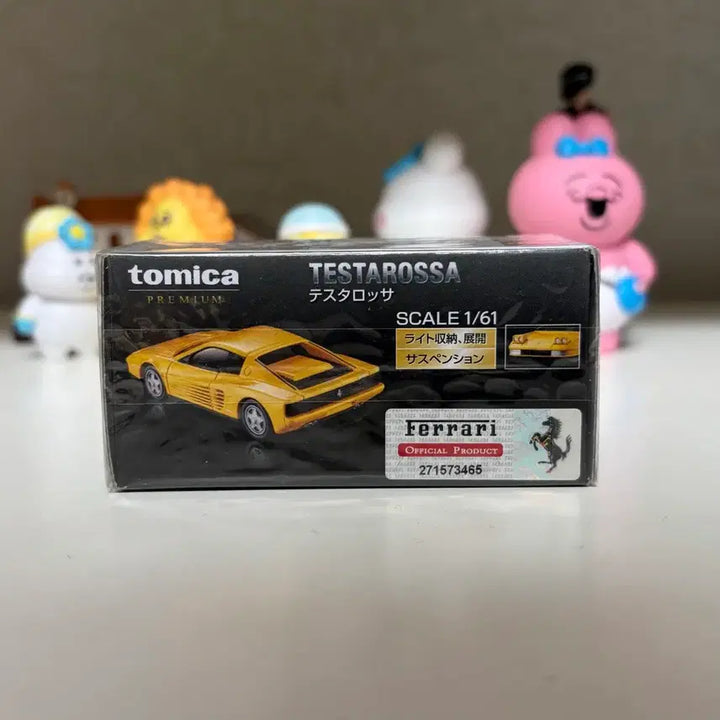 [BUNJANG] Tomica Premium Ferrari Testarossa Yellow Die-cast / 토미카 프리미엄 페라리 테스타로사 옐로우 다이캐스트