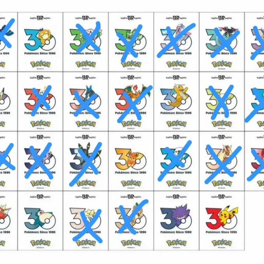 [BUNJANG] Pokemon 30th Anniversary Baskin Robbins Sticker Trade / 포켓몬스터 30주년 배스킨라빈스 스티커 교환