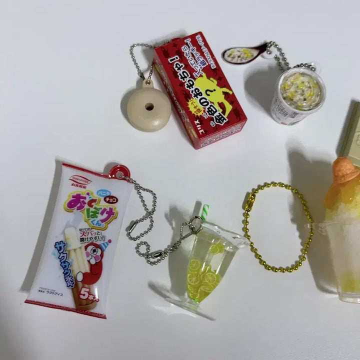 [BUNJANG] Japanese Food Miniature Gacha Keyring Bundle Set / 일본 음식모형 가챠 미니어처 피규어 키링 일괄