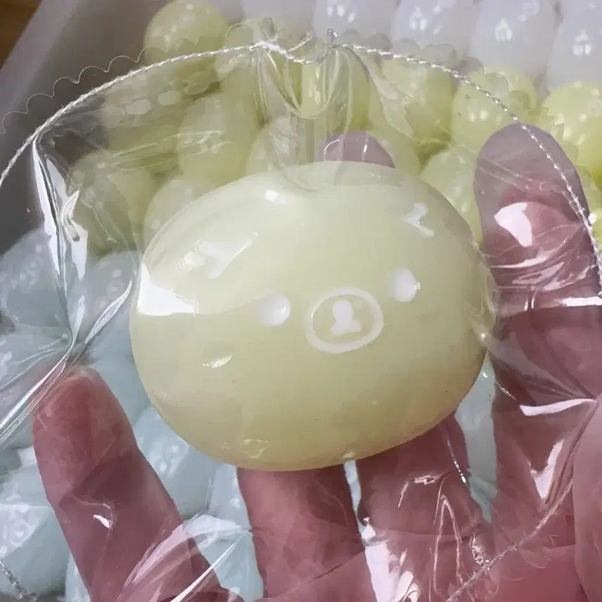 [BUNJANG] Rilakkuma Squishy Pouch Banana Pudding Bread / 타바스퀴시 리락쿠마 말랑이 콩바나나 리락쿠마 푸딩 말랑이 빵 크런치말랑이