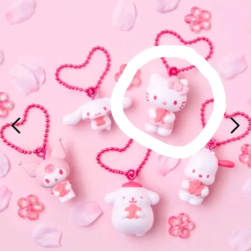 [BUNJANG] Sanrio Sakura One-Tone Mascot Kitty / 산리오 사쿠라 원톤 마스코트 키티