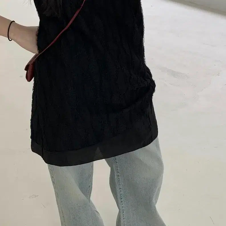 [BUNJANG] Light Wash Semi-Wide Denim Pants / 연청 세미와이드 데님