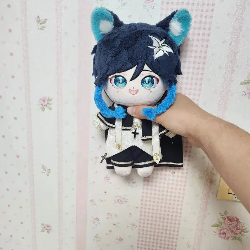 [BUNJANG] Genshin Impact Venti 20cm Plush Doll with Pouch and Outfit / 벤티 솜인형 20깅 (20cn) 인형파우치, 옷 포함