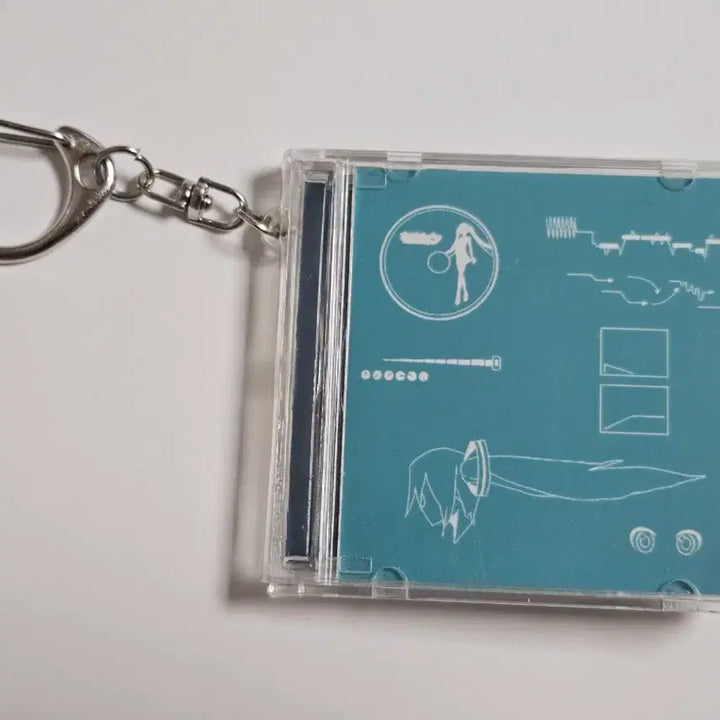 [BUNJANG] Hatsune Miku Album CD Keychain Vocaloid / 하츠네 미쿠 앨범 모양 CD 키링 보컬로이드 비공굿 하츠네미쿠
