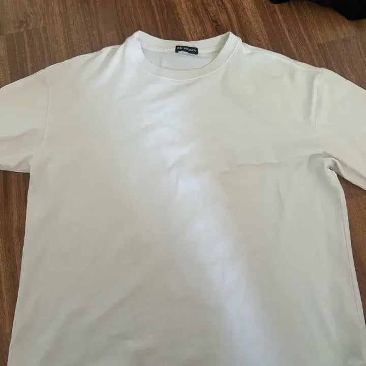 [BUNJANG] Balenciaga Back Logo Short Sleeve T-shirt White L / 발렌시아가 백로고 반팔 화이트 L