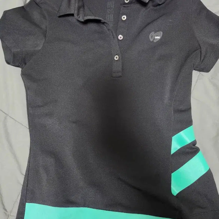 [BUNJANG] Master Bunny Edition Short Sleeve Polo Shirt Black Mint / 마스터바니 에디션 반팔 카라티 블랙 민트