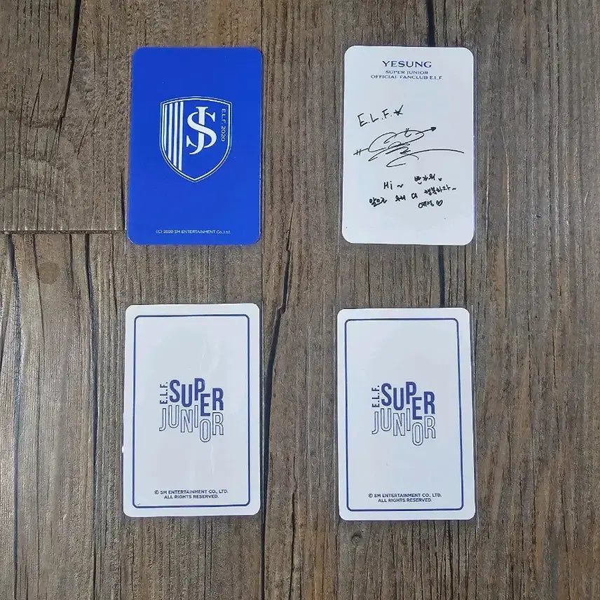 [BUNJANG] Super Junior Yesung Membership Photocard Bundle Set / 3장일괄) 슈퍼주니어 멤버쉽키트 포카 예성세트 판매 양도합니다