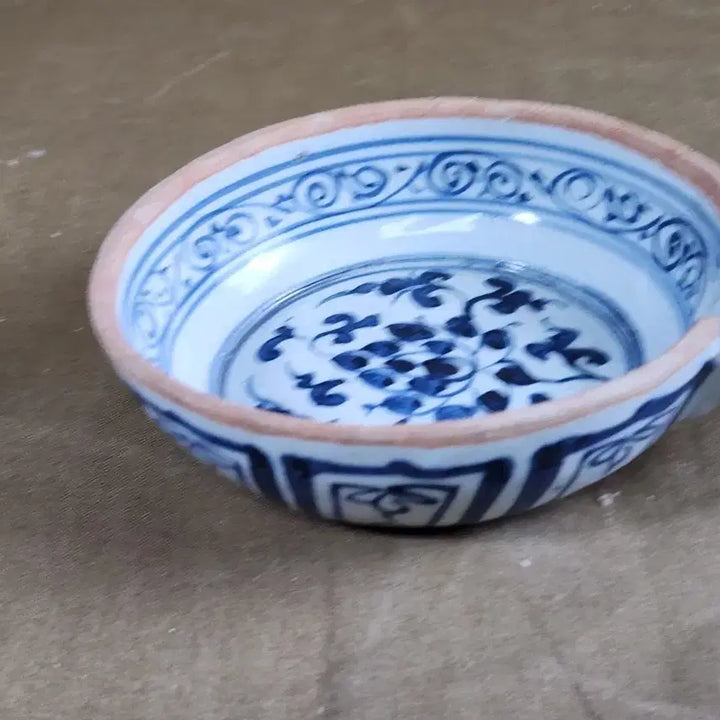 [BUNJANG] Chinese Celadon Lotus Motif Water Pot (Sook-woo) or Ink Stone (Yeonjeok) / 중국도자기 연꽃문 숙우또는 문방사우 연적