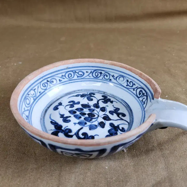 [BUNJANG] Chinese Celadon Lotus Motif Water Pot (Sook-woo) or Ink Stone (Yeonjeok) / 중국도자기 연꽃문 숙우또는 문방사우 연적