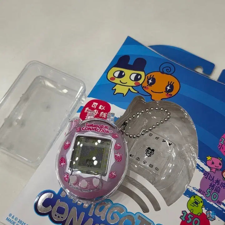 [BUNJANG] Tamagotchi Connection Strawberry Milk Shell + Full Cover Transparent Case / 다마고치 커넥션 딸기우유쉘+풀커버 투명케이스