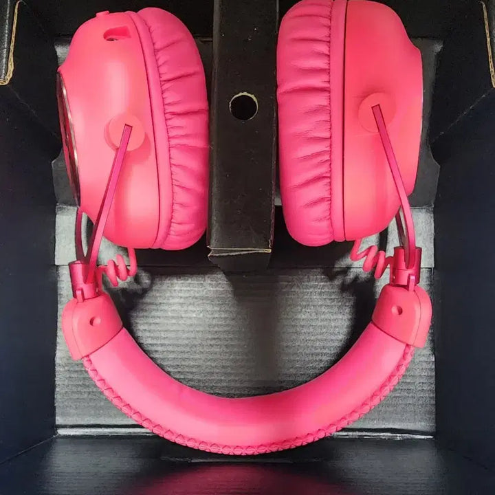 [BUNJANG] Logitech PRO X 2 LIGHTSPEED Headset Pink + Pouch, Velvet Earcup Set / 로지텍 PRO X 2 LIGHTSPEED 헤드셋 핑크 + 파우치, 벨벳