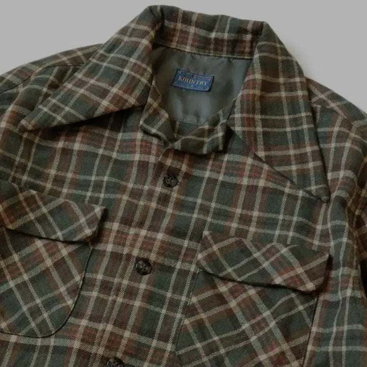 [BUNJANG] Kapital Wool Shirt Green Size 3 / [kapital]  캐피탈 울 셔츠