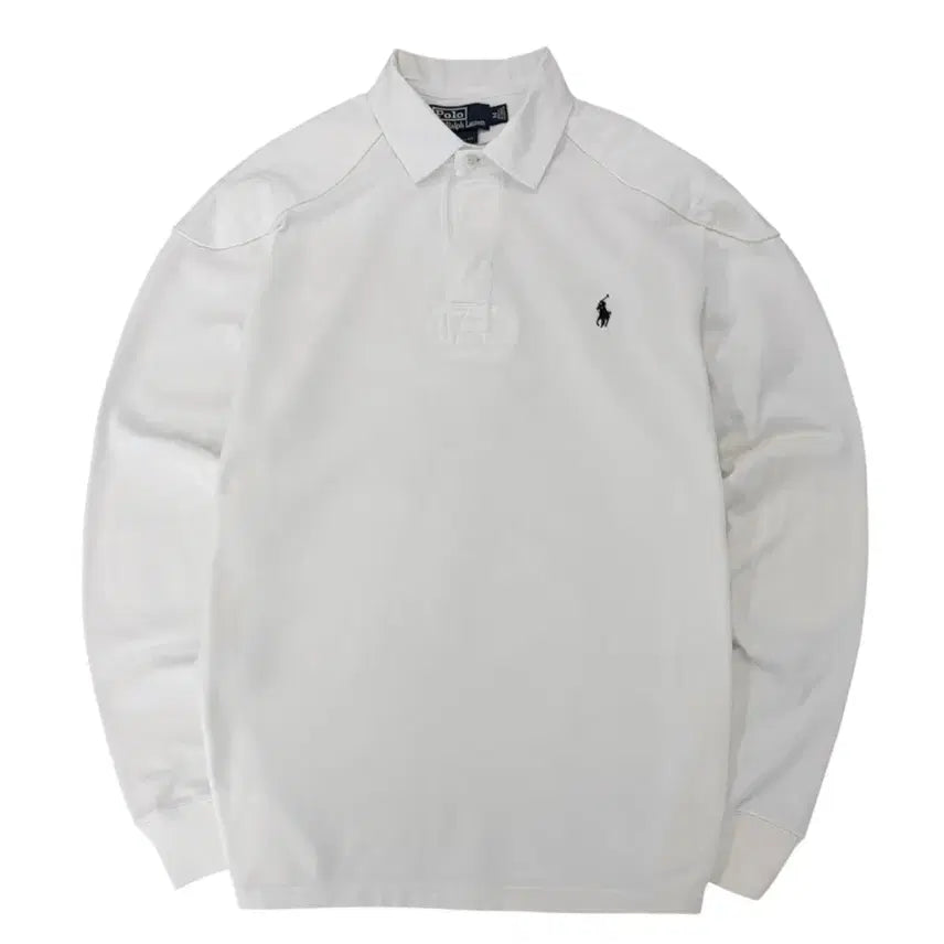 [BUNJANG] Polo Rugby T-Shirt White (M) / 폴로 럭비티셔츠 화이트 (M/국내95~100)