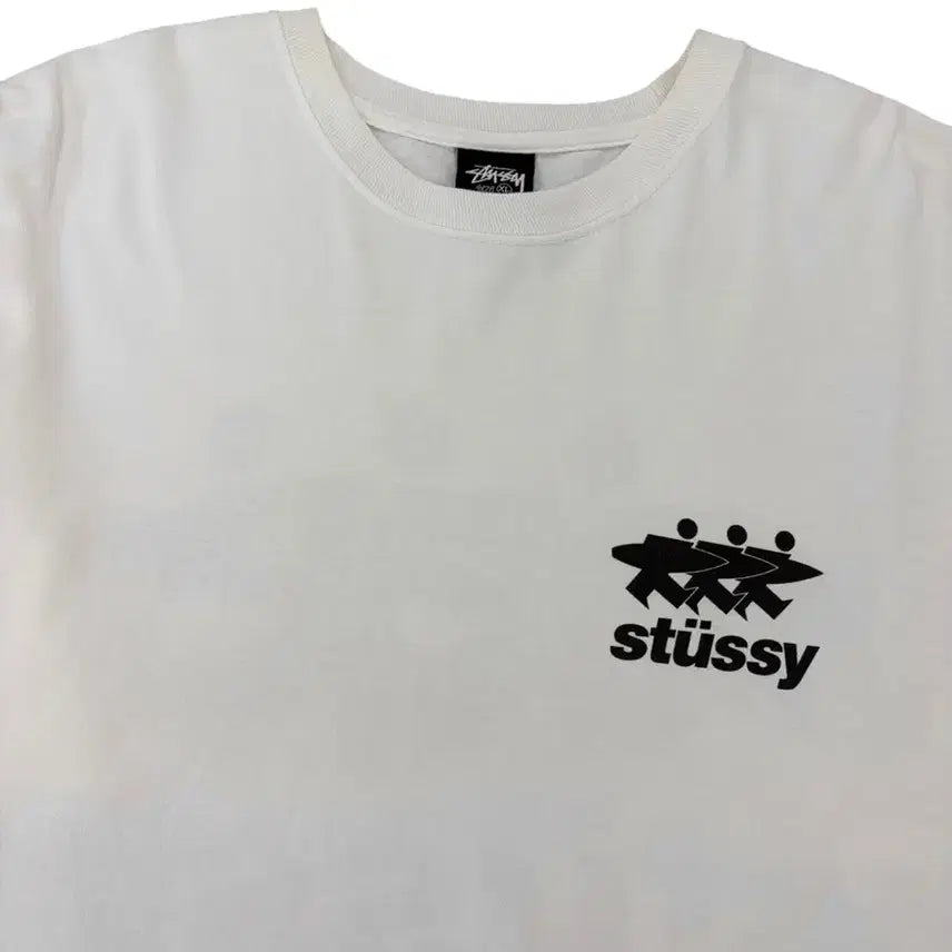 [BUNJANG] Stussy Surf Work Surfman T-Shirt White XL / 스투시 서프워크 서프맨 반팔 티셔츠 화이트 (XL)