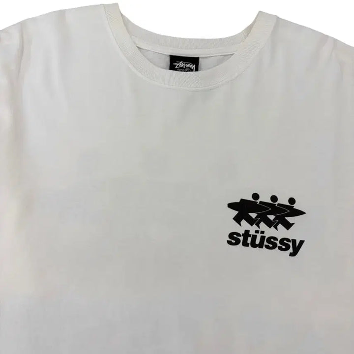 [BUNJANG] Stussy Surf Work Surfman T-Shirt White XL / 스투시 서프워크 서프맨 반팔 티셔츠 화이트 (XL)