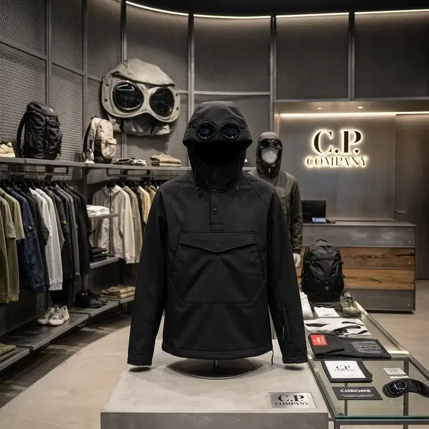 [BUNJANG] C.P. Company Chrome Goggle Hood Anorak Jacket Black XL / [XL] C.P.컴퍼니 크롬 고글 후드 아노락 자켓 (블랙)