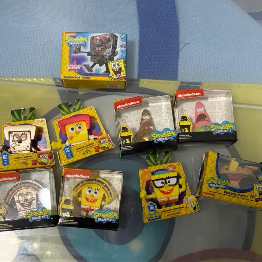 [BUNJANG] SpongeBob 5 Surprise Mini Brands Collection (9 Types) / 스폰지밥 5서프라이즈 미니브랜드 9종 일괄