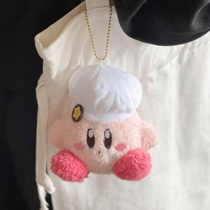 [BUNJANG] Kirby Fluffy Doll Keychain / 별의 커비 뽀송 인형 키링