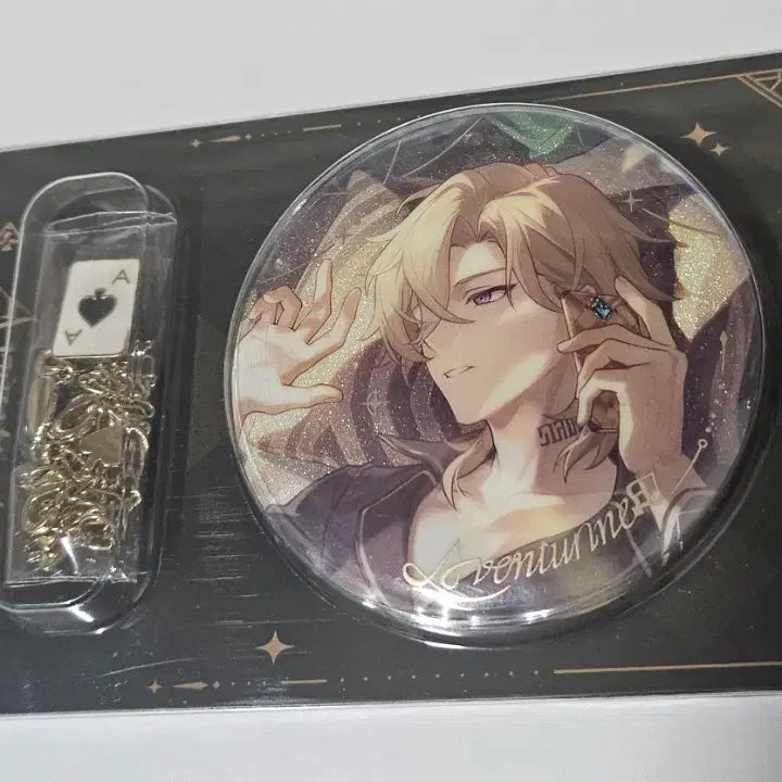 [BUNJANG] Honkai Star Rail Aventurine Gift Pajamas Can Badge (Sealed) / 붕괴 스타레일 어벤츄린 선물 잠옷 캔뱃지 미개봉