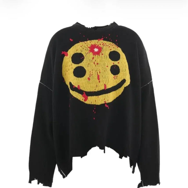 [BUNJANG] Saint Michael x CPFM Smile Knit Black XL / 세인트미카엘 x CPFM 스마일 니트 블랙 (XL)