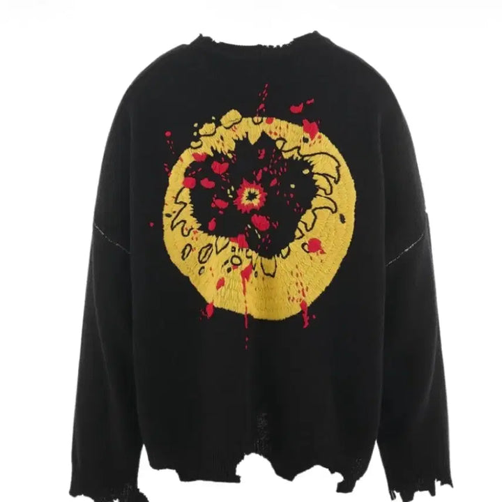 [BUNJANG] Saint Michael x CPFM Smile Knit Black XL / 세인트미카엘 x CPFM 스마일 니트 블랙 (XL)