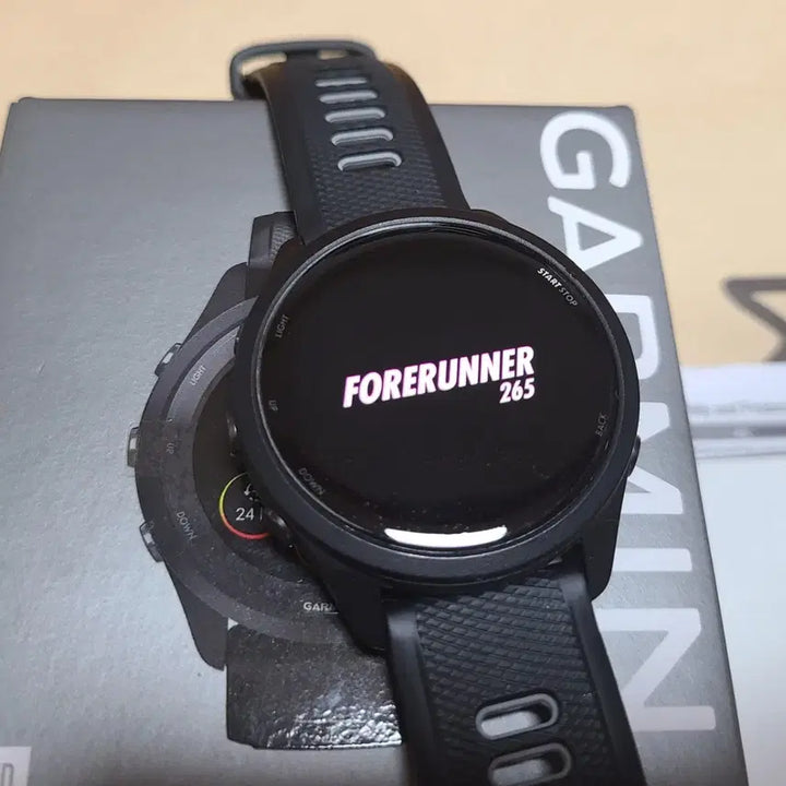 [BUNJANG] Garmin Forerunner 265 GPS Running Smartwatch - Black / 가민 포러너 265 GPS 러닝 스마트워치 블랙