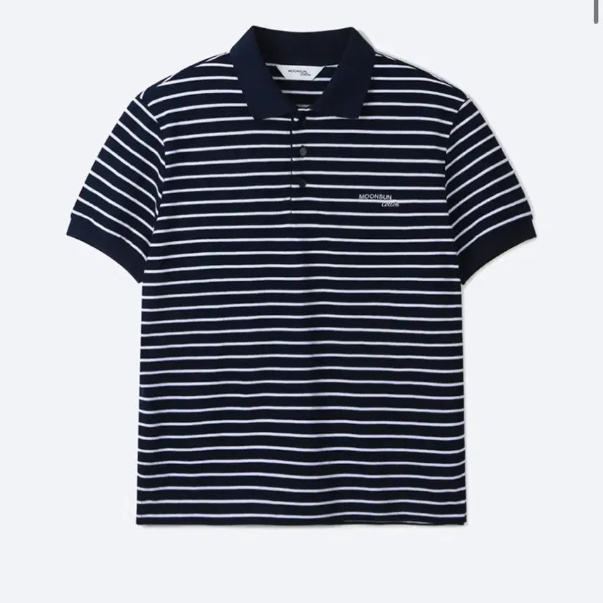 [BUNJANG] Munseon Striped Pique Short-Sleeve T-Shirt / 문선 스트라이프 pk 반팔