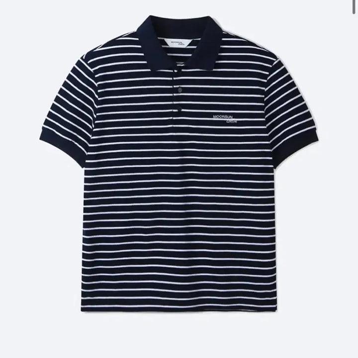 [BUNJANG] Munseon Striped Pique Short-Sleeve T-Shirt / 문선 스트라이프 pk 반팔