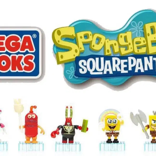 [BUNJANG] SpongeBob Mega Bloks Figure Series 3 8-Piece Bundle Set (Includes Secret) / 스폰지밥 메가블럭 레고 피규어 시리즈3 8종 일괄