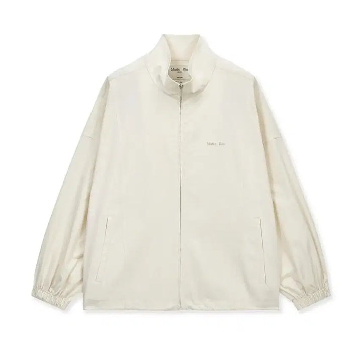 [BUNJANG] Matin Kim Back Logo High Neck Jumper - Cream / 마뗑킴 (백로고하이넥점퍼) - 크림