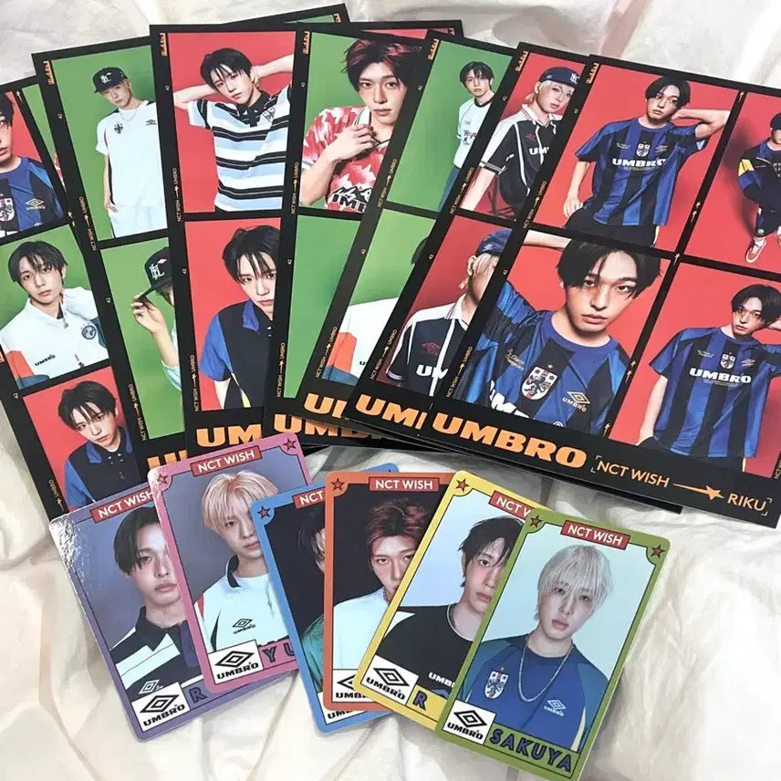 [BUNJANG] Umbro NCT WISH Bundle Set POB (Unsealed) / 엄브로 엔시티위시 NCT WISH 굿즈 포토카드 특전 일괄 (개봉)
