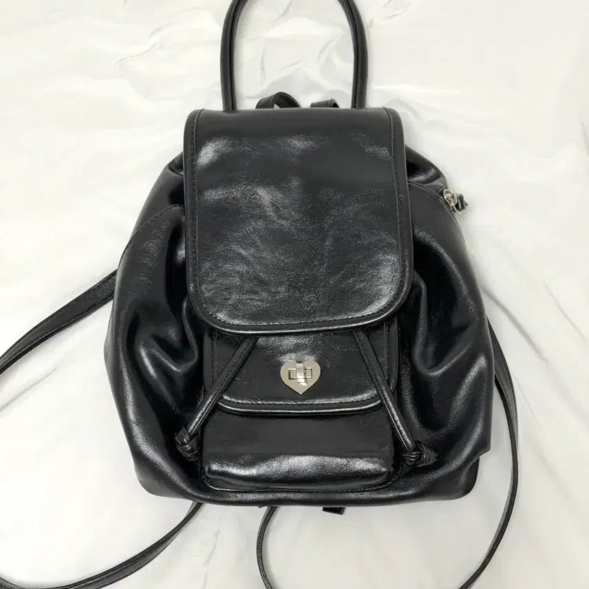 [BUNJANG] ELNOI In The Bag Black Mini Backpack / 엘노이 인더백 블랙 미니 백팩