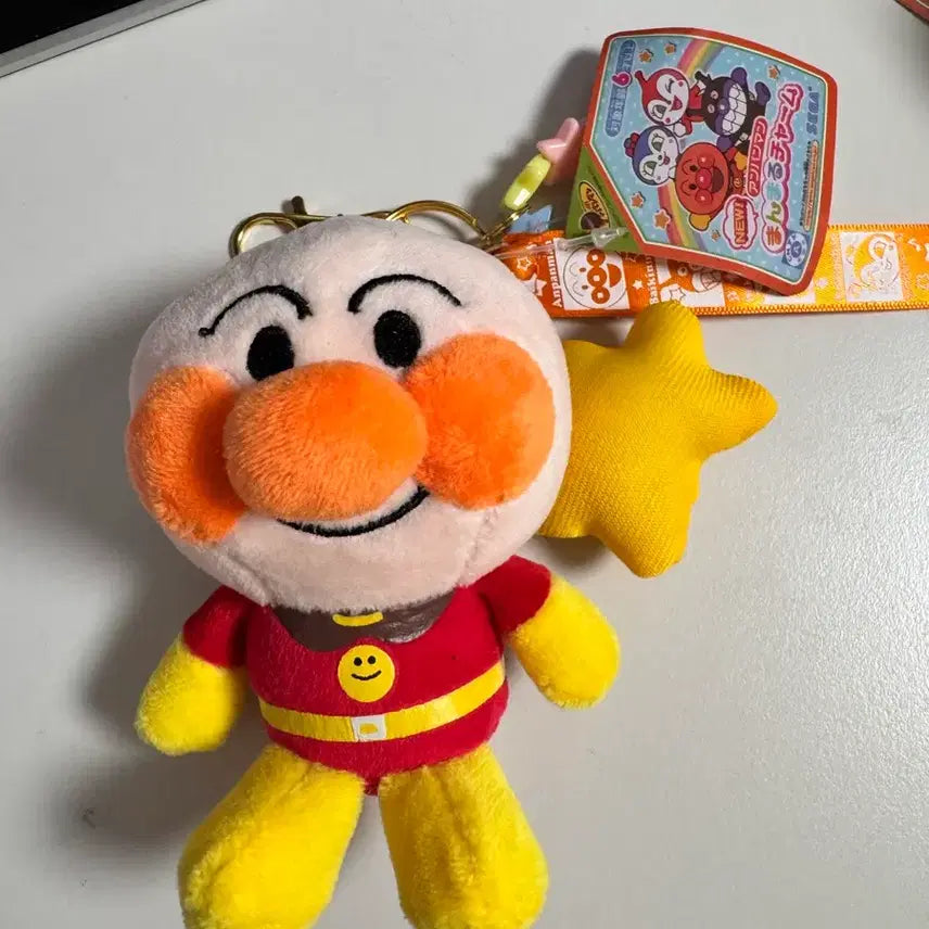 [BUNJANG] Anpanman, Baikinman Star Charm Set / (일괄)호빵맨, 세균맨 별 인형 키링 세트