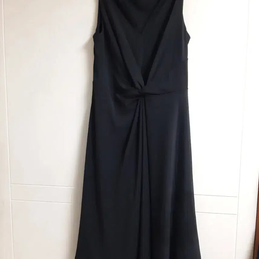 [BUNJANG] Ann Taylor Black V-Neck Cable Knit Long Dress / 앤 테일러 블랙 브이넥 꼬임 롱 원피스 드레스