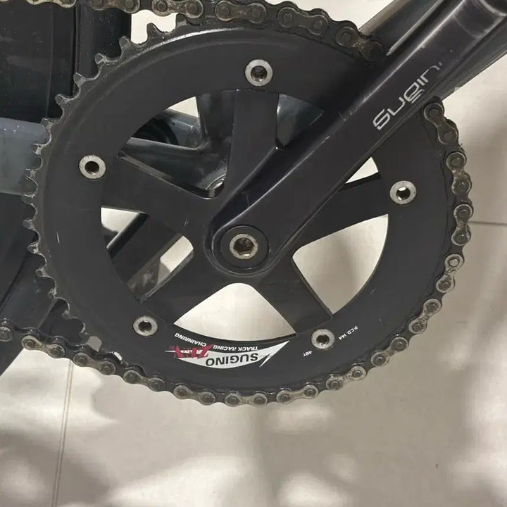 [BUNJANG] Sugino 75 Black + Sugino Zen 48T Crankset / 스기노75 블랙 + 스기노젠 48t 구형 급처